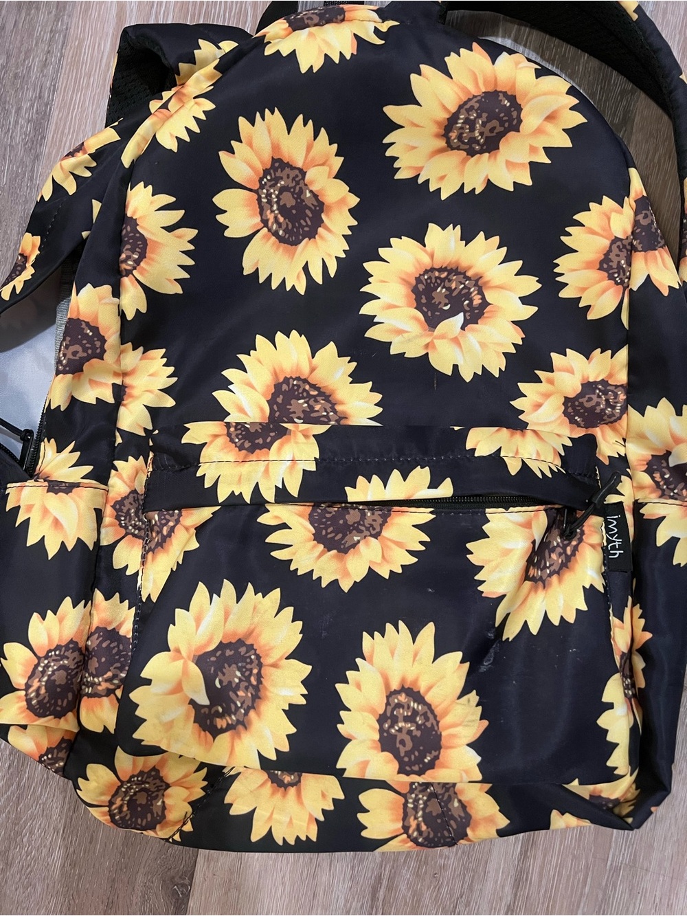 Kids' Black Sunflower One-Piece